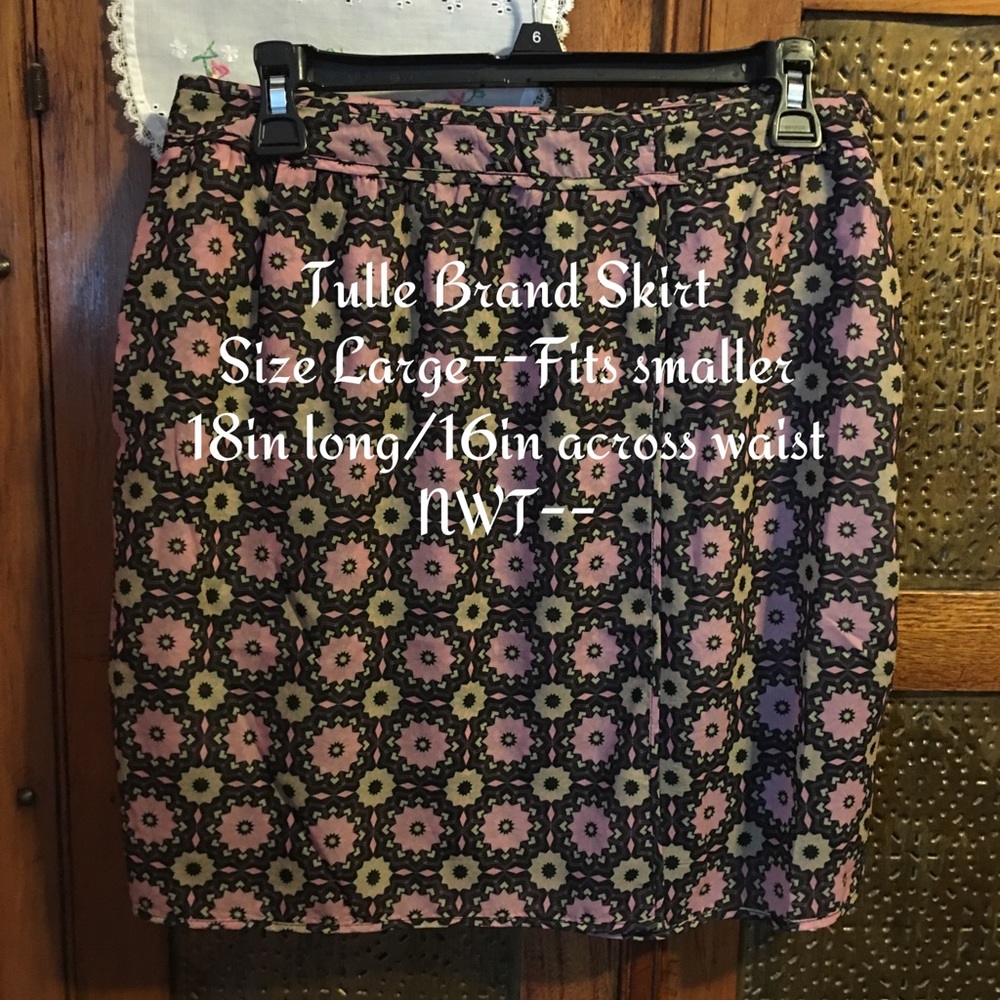 Tulle Brand printed skirt